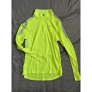 Nike Women's Lightspeed Racer Jacket Volt/Reflective Silver Size Small